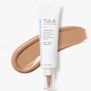 Brand new Tula brightening serum skin tint with SPF 30